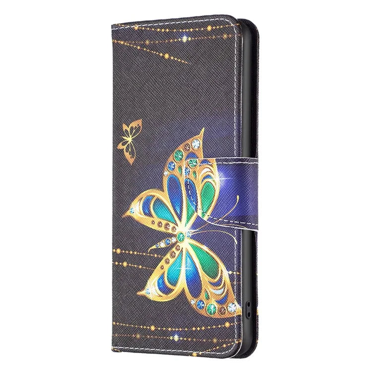 For Xiaomi Redmi Note 13 Pro 5G / Poco X6 5G Case Leather Cover with Wallet Pattern Printing