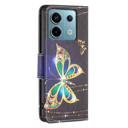 For Xiaomi Redmi Note 13 Pro 5G / Poco X6 5G Case Leather Cover with Wallet Pattern Printing