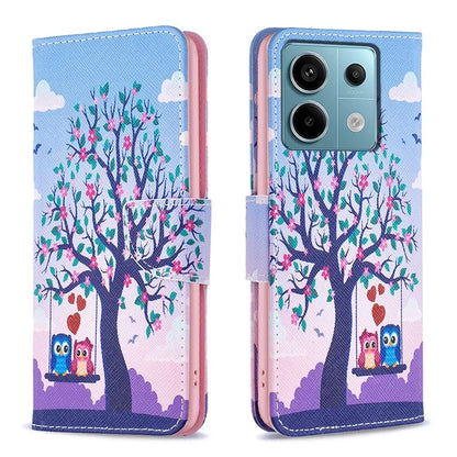 For Xiaomi Redmi Note 13 Pro 5G / Poco X6 5G Case Leather Cover with Wallet Pattern Printing