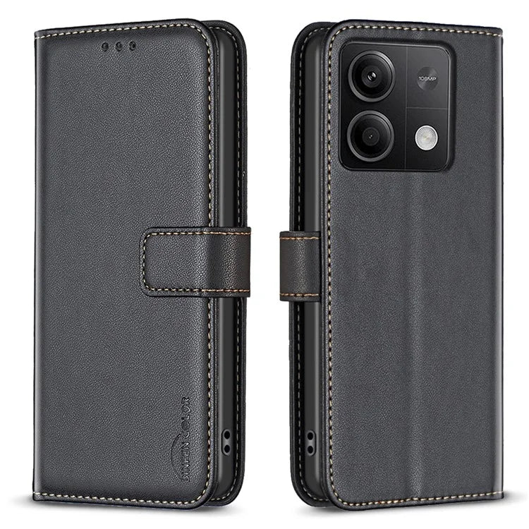 BINFEN COLOR BF17 For Xiaomi Redmi Note 13 5G Case PU Leather Phone Cover Wallet