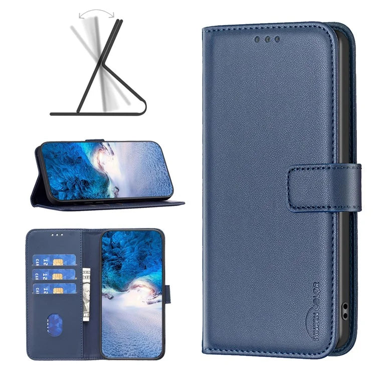 BINFEN COLOR BF17 For Xiaomi Redmi Note 13 5G Case PU Leather Phone Cover Wallet
