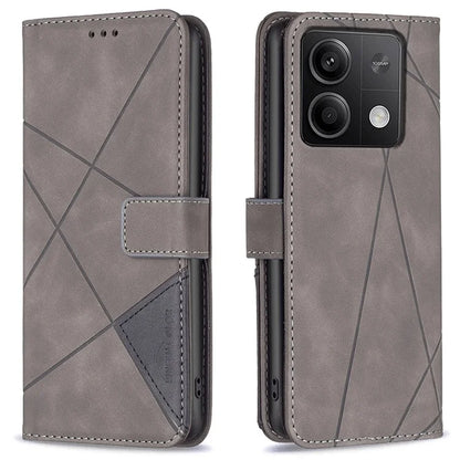 BINFEN COLOR BF05 For Xiaomi Redmi Note 13 5G Phone Case Leather Stand Flip Cover 3 Card Slots