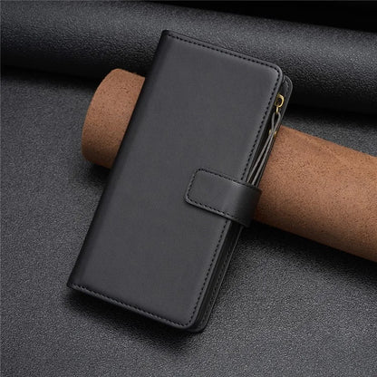 BF Style-19 for Xiaomi Redmi Note 13 5G Leather Phone Case Wallet Stand Flip Cover Zipper Pocket