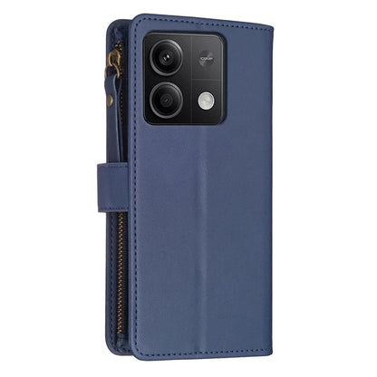 BF Style-19 for Xiaomi Redmi Note 13 5G Leather Phone Case Wallet Stand Flip Cover Zipper Pocket