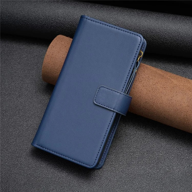 BF Style-19 for Xiaomi Redmi Note 13 5G Leather Phone Case Wallet Stand Flip Cover Zipper Pocket