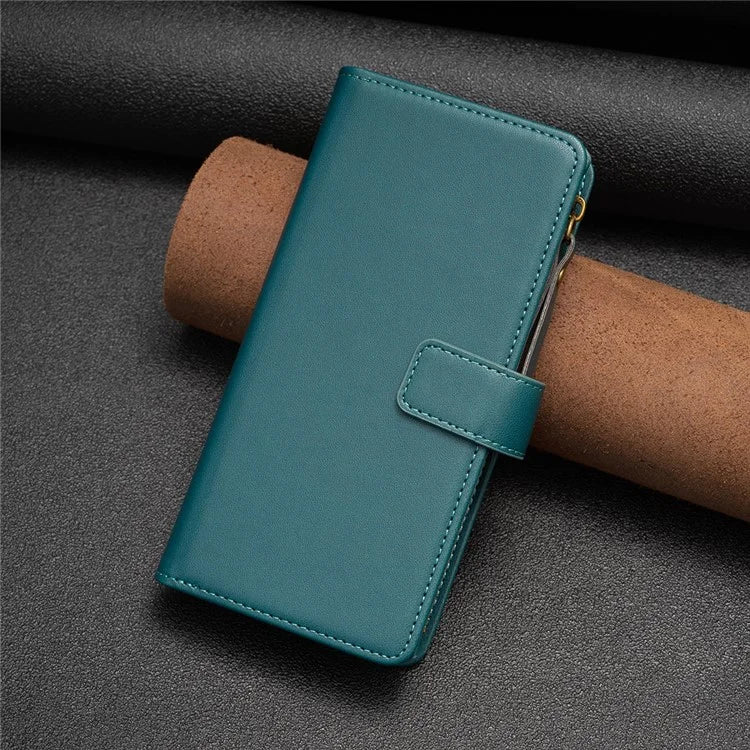 BF Style-19 for Xiaomi Redmi Note 13 5G Leather Phone Case Wallet Stand Flip Cover Zipper Pocket