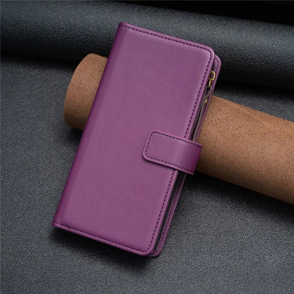 BF Style-19 for Xiaomi Redmi Note 13 5G Leather Phone Case Wallet Stand Flip Cover Zipper Pocket