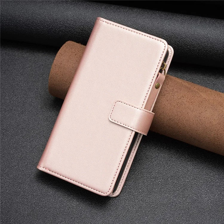 BF Style-19 for Xiaomi Redmi Note 13 5G Leather Phone Case Wallet Stand Flip Cover Zipper Pocket