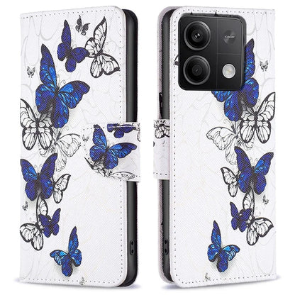For Xiaomi Redmi Note 13 5G Phone Case Pattern Printing Wallet Leather Cover