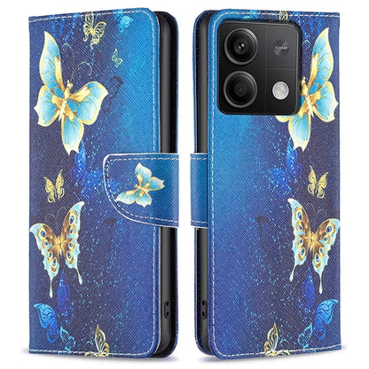 For Xiaomi Redmi Note 13 5G Phone Case Pattern Printing Wallet Leather Cover