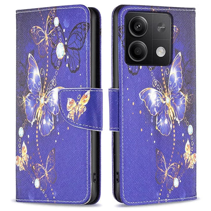 For Xiaomi Redmi Note 13 5G Phone Case Pattern Printing Wallet Leather Cover