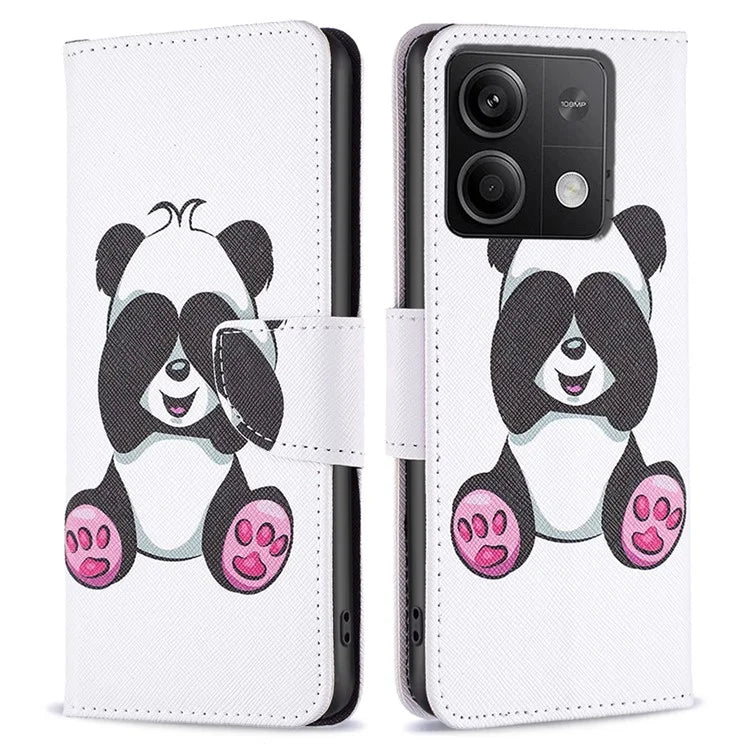 For Xiaomi Redmi Note 13 5G Phone Case Pattern Printing Wallet Leather Cover