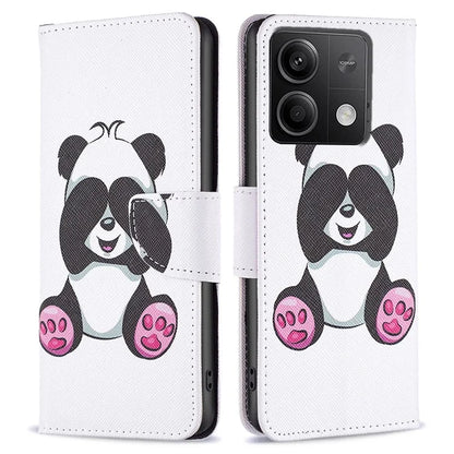 For Xiaomi Redmi Note 13 5G Phone Case Pattern Printing Wallet Leather Cover