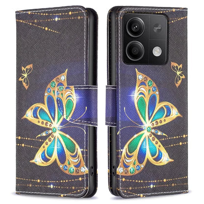 For Xiaomi Redmi Note 13 5G Phone Case Pattern Printing Wallet Leather Cover