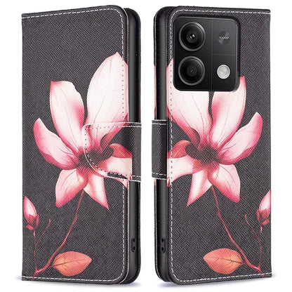 For Xiaomi Redmi Note 13 5G Phone Case Pattern Printing Wallet Leather Cover