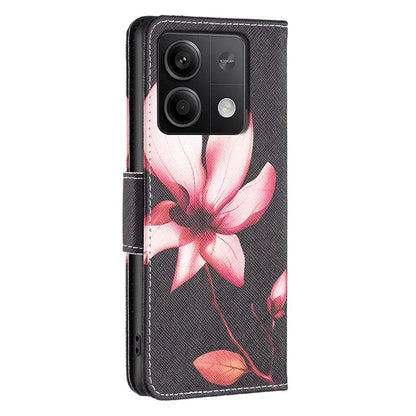 For Xiaomi Redmi Note 13 5G Phone Case Pattern Printing Wallet Leather Cover