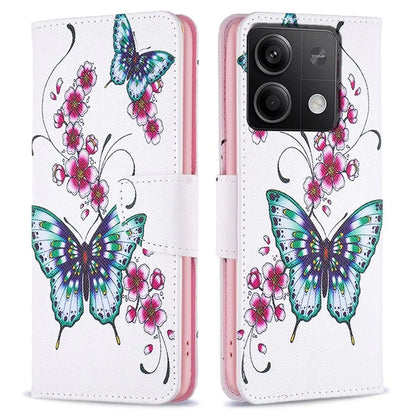 For Xiaomi Redmi Note 13 5G Phone Case Pattern Printing Wallet Leather Cover