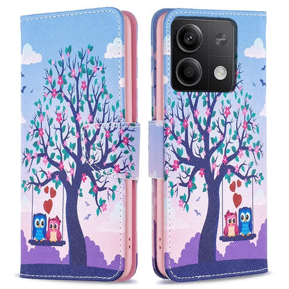 For Xiaomi Redmi Note 13 5G Phone Case Pattern Printing Wallet Leather Cover