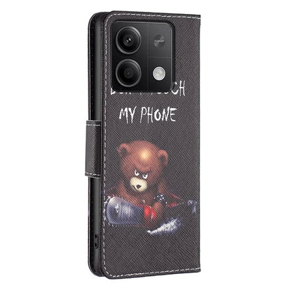 For Xiaomi Redmi Note 13 5G PU Leather Phone Case TPU Inner Shell Pattern Printing Design