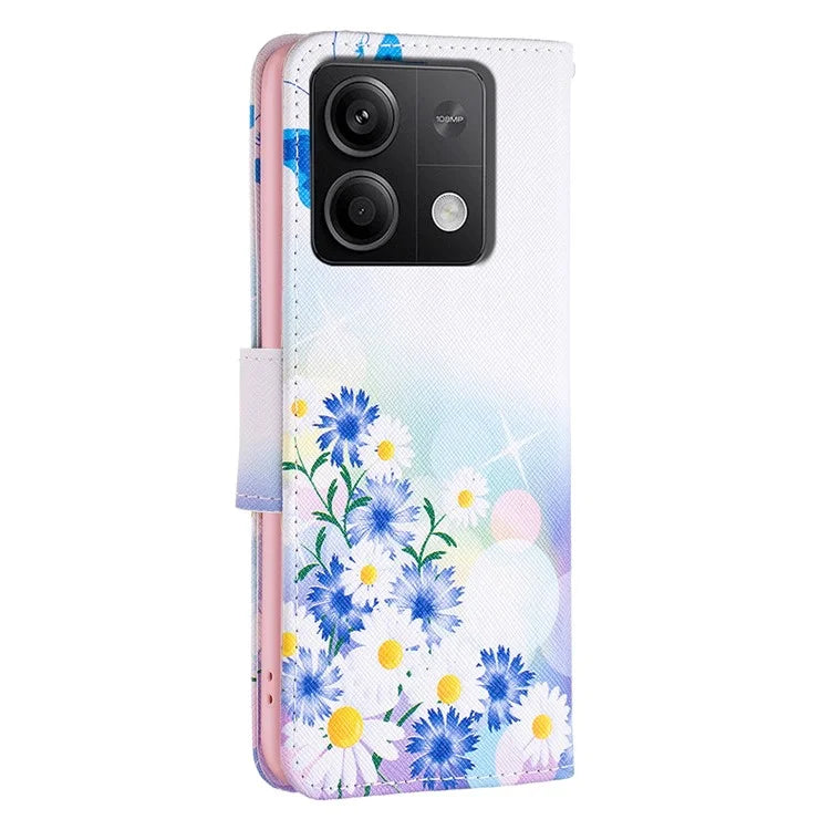For Xiaomi Redmi Note 13 5G PU Leather Phone Case TPU Inner Shell Pattern Printing Design