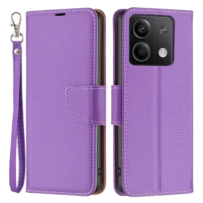 For Xiaomi Redmi Note 13 5G Phone Case Wallet PU Leather Litchi Texture Protective Cover
