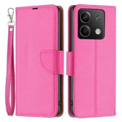 For Xiaomi Redmi Note 13 5G Phone Case Wallet PU Leather Litchi Texture Protective Cover