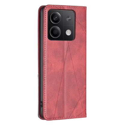 For Xiaomi Redmi Note 13 5G PU Leather Phone Case 2 Card Holders Magnetic Closure