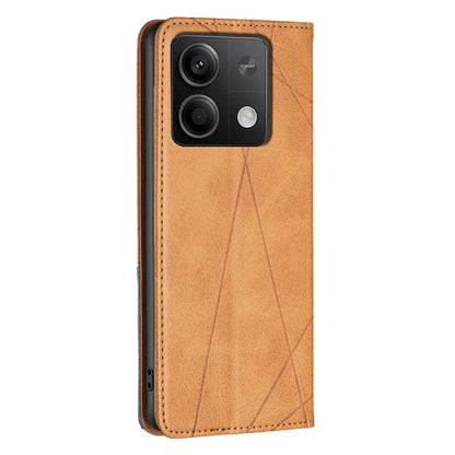 For Xiaomi Redmi Note 13 5G PU Leather Phone Case 2 Card Holders Magnetic Closure