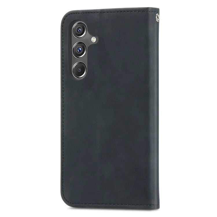 For Samsung Galaxy A15 4G / A15 5G Cover Card Slots Skin-touch Phone Stand Case