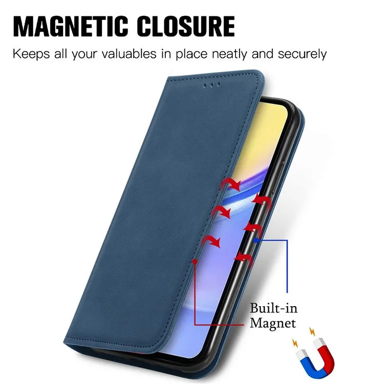 For Samsung Galaxy A15 4G / A15 5G Cover Card Slots Skin-touch Phone Stand Case
