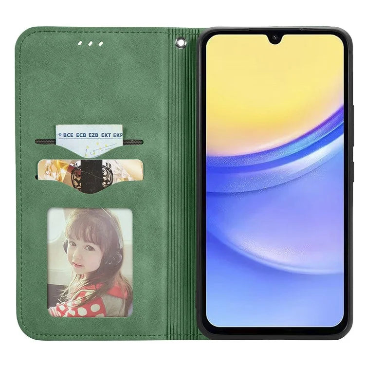 For Samsung Galaxy A15 4G / A15 5G Cover Card Slots Skin-touch Phone Stand Case
