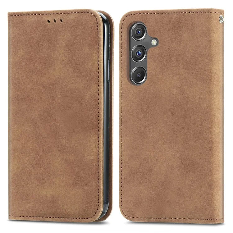 For Samsung Galaxy A15 4G / A15 5G Cover Card Slots Skin-touch Phone Stand Case