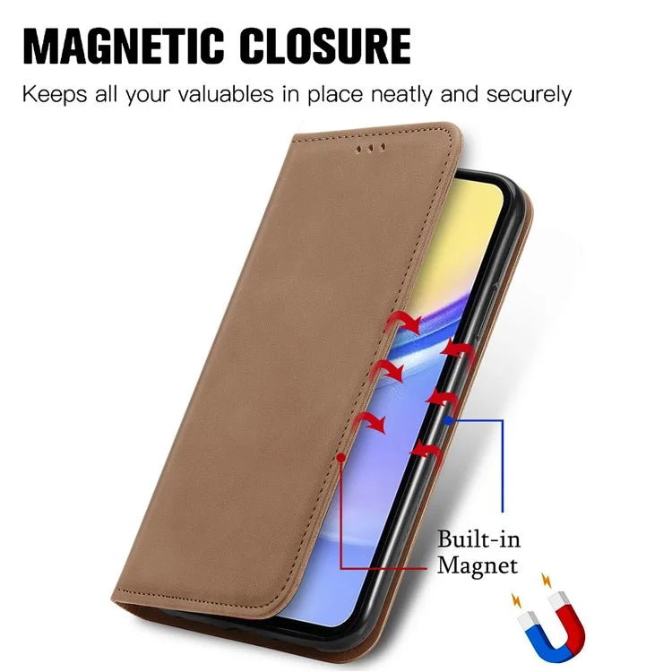 For Samsung Galaxy A15 4G / A15 5G Cover Card Slots Skin-touch Phone Stand Case