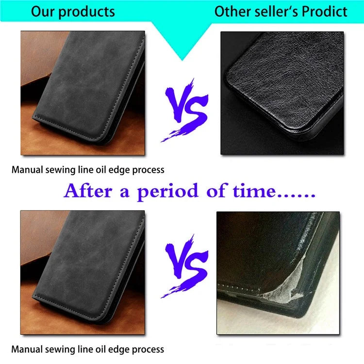 For Samsung Galaxy A15 4G / A15 5G Cover Card Slots Skin-touch Phone Stand Case