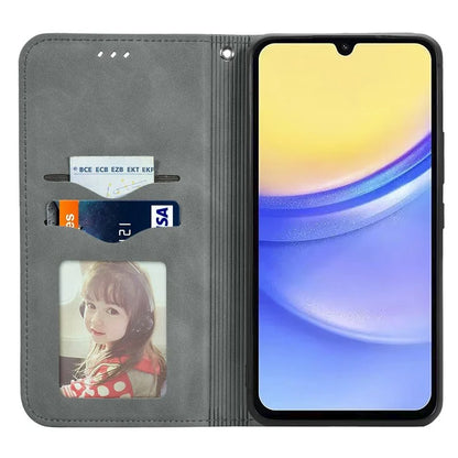 For Samsung Galaxy A15 4G / A15 5G Cover Card Slots Skin-touch Phone Stand Case