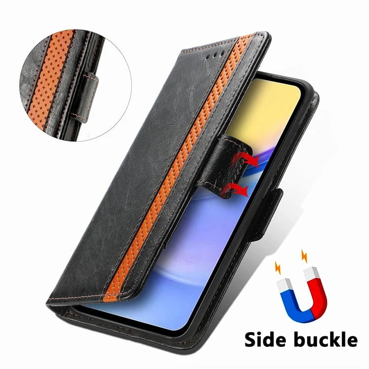 CASENEO 002 Series For Samsung Galaxy A15 4G / A15 5G Cell Phone Case RFID Blocking Stand Cover
