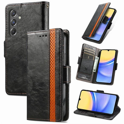 CASENEO 002 Series For Samsung Galaxy A15 4G / A15 5G Cell Phone Case RFID Blocking Stand Cover