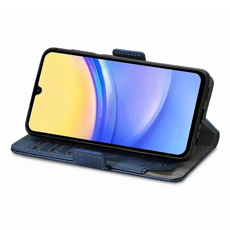 CASENEO 002 Series For Samsung Galaxy A15 4G / A15 5G Cell Phone Case RFID Blocking Stand Cover