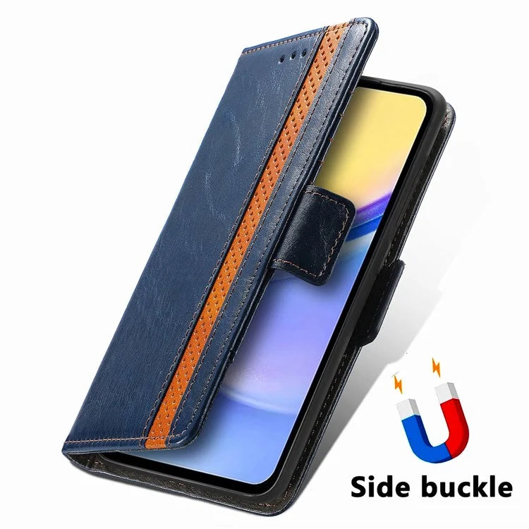 CASENEO 002 Series For Samsung Galaxy A15 4G / A15 5G Cell Phone Case RFID Blocking Stand Cover
