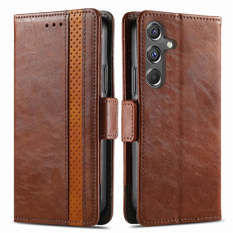 CASENEO 002 Series For Samsung Galaxy A15 4G / A15 5G Cell Phone Case RFID Blocking Stand Cover