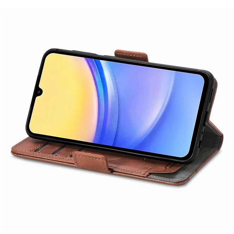 CASENEO 002 Series For Samsung Galaxy A15 4G / A15 5G Cell Phone Case RFID Blocking Stand Cover