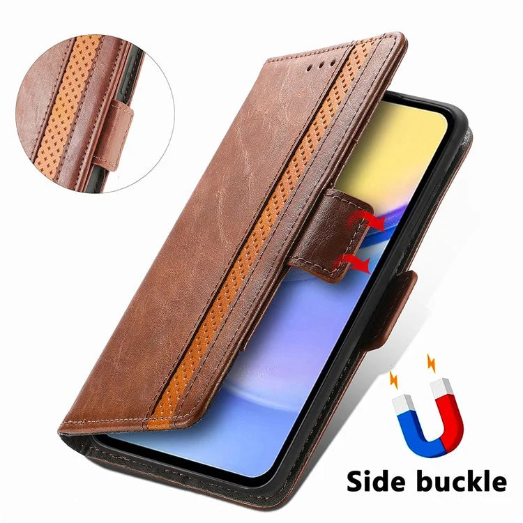 CASENEO 002 Series For Samsung Galaxy A15 4G / A15 5G Cell Phone Case RFID Blocking Stand Cover