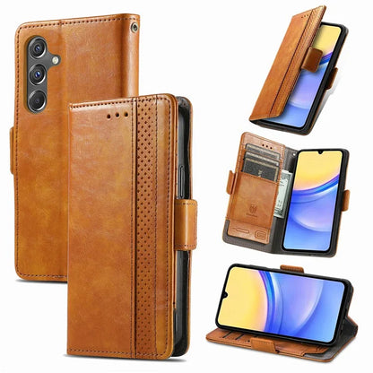 CASENEO 002 Series For Samsung Galaxy A15 4G / A15 5G Cell Phone Case RFID Blocking Stand Cover
