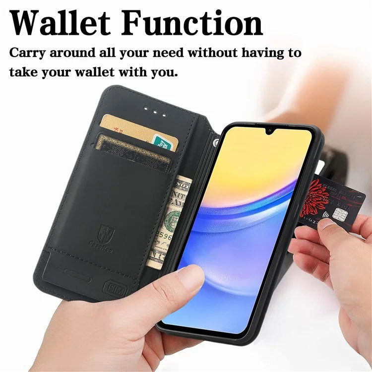 CASENEO 001 Series for Samsung Galaxy A15 4G / 5G Pattern Case RFID Blocking Protection