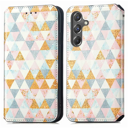 CASENEO 001 Series for Samsung Galaxy A15 4G / 5G Pattern Case RFID Blocking Protection