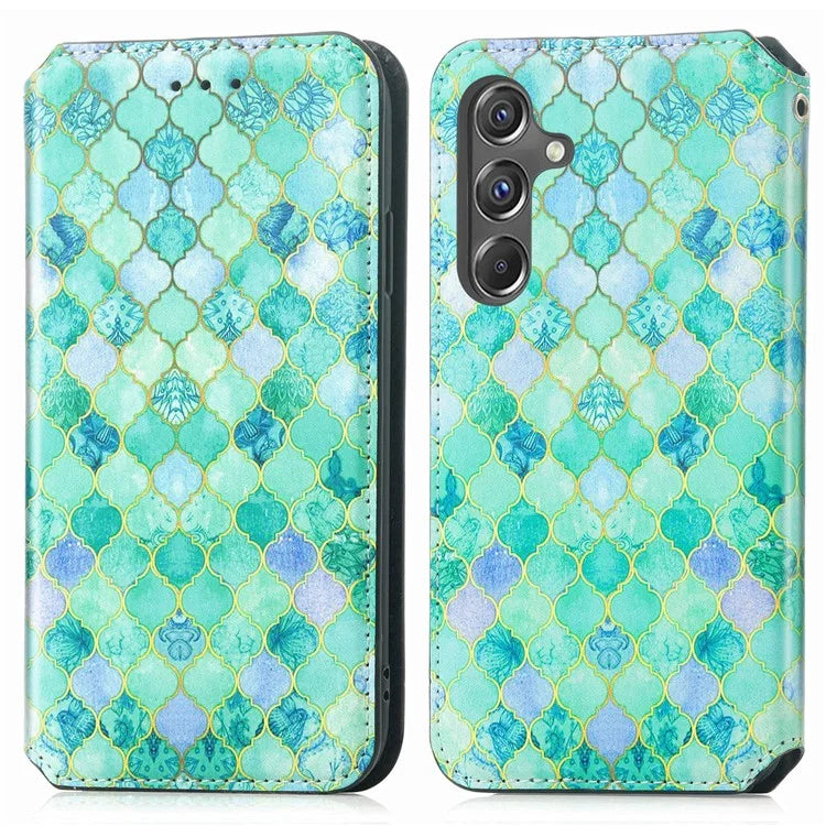 CASENEO 001 Series for Samsung Galaxy A15 4G / 5G Pattern Case RFID Blocking Protection
