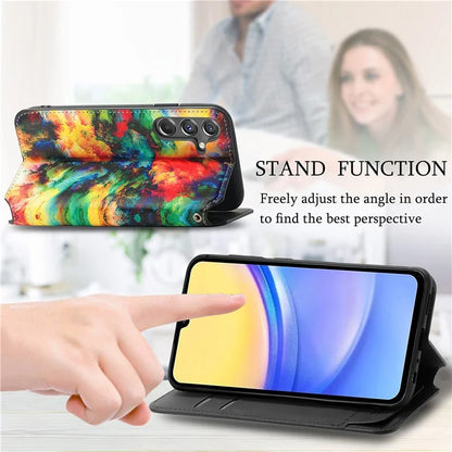 CASENEO 001 Series for Samsung Galaxy A15 4G / 5G Pattern Case RFID Blocking Protection