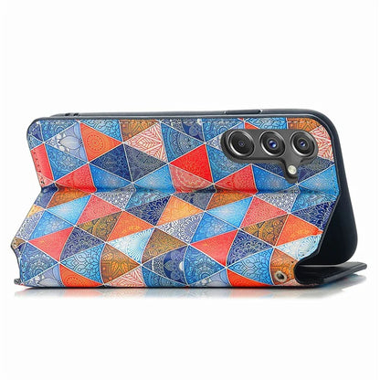 CASENEO 001 Series for Samsung Galaxy A15 4G / 5G Pattern Case RFID Blocking Protection / Mandala