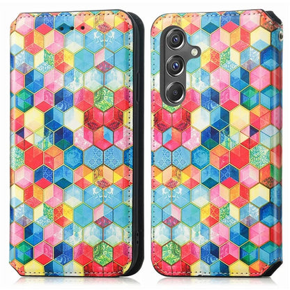 CASENEO 001 Series for Samsung Galaxy A15 4G / 5G Pattern Case RFID Blocking Protection