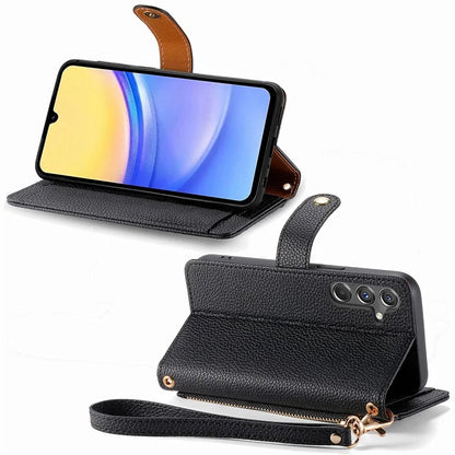 For Samsung Galaxy A15 4G / 5G Phone Case Heart Pattern Leather RFID Blocking Cover